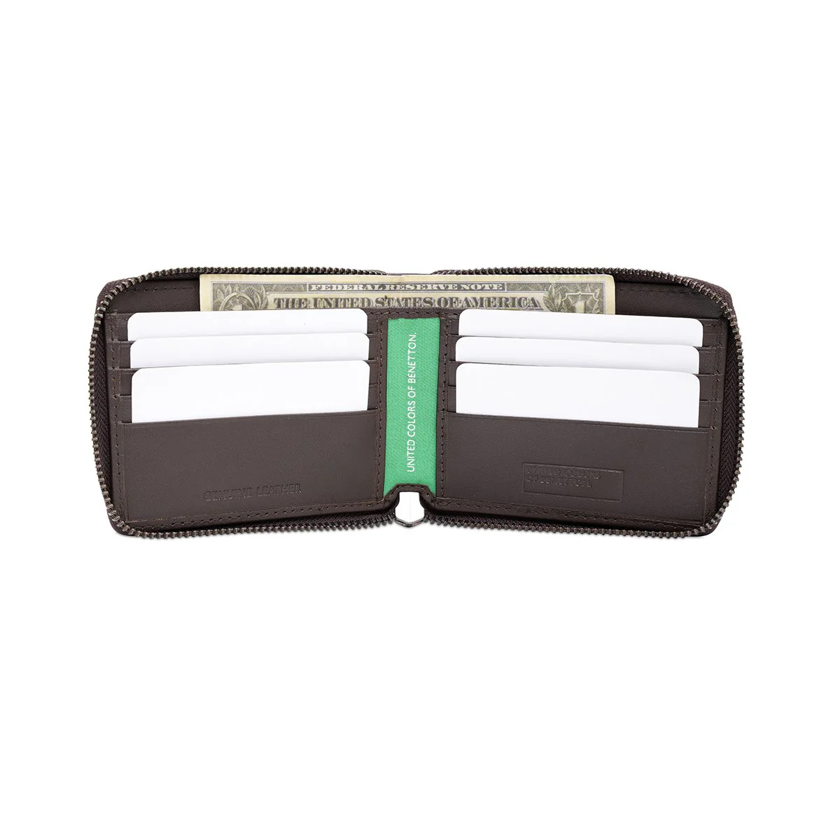 United Colors of Benetton Polna Men's Zip Around Wallet - Image 6