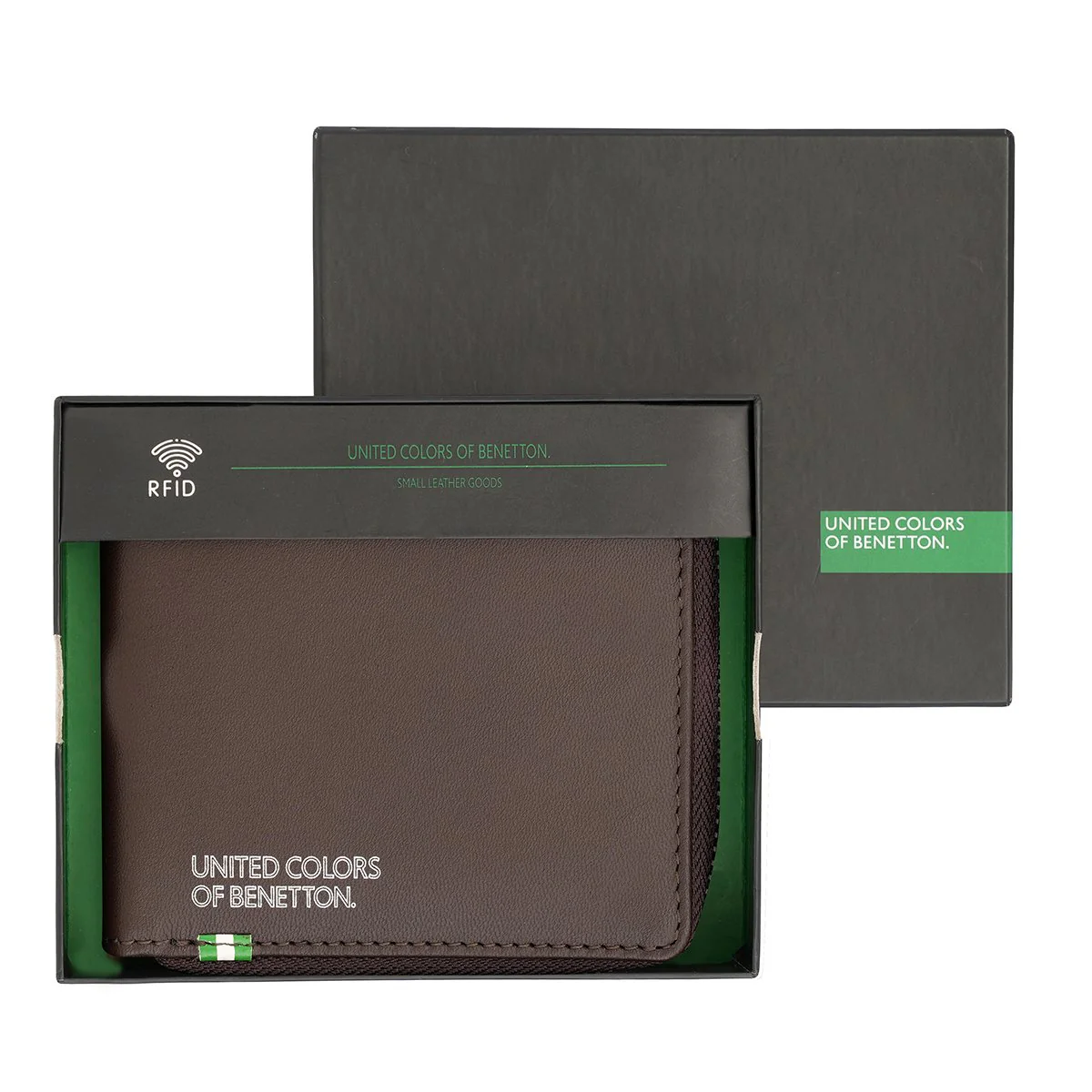 United Colors of Benetton Polna Men's Zip Around Wallet - Image 8