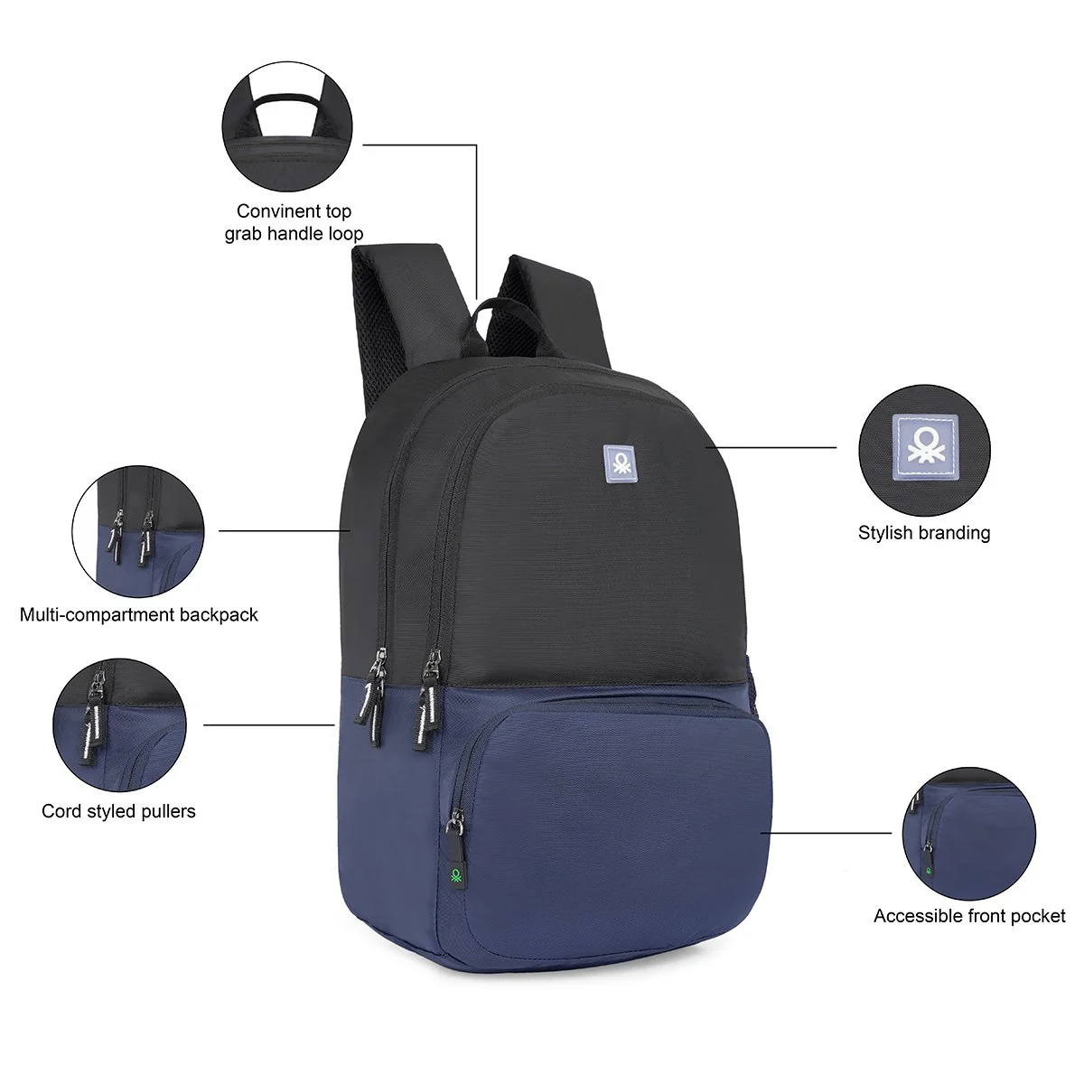 United Colors of Benetton Pyro Laptop Backpack - Image 2