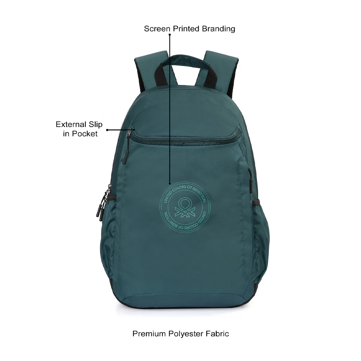 United Colors of Benetton Quirky Laptop Backpack - Image 3