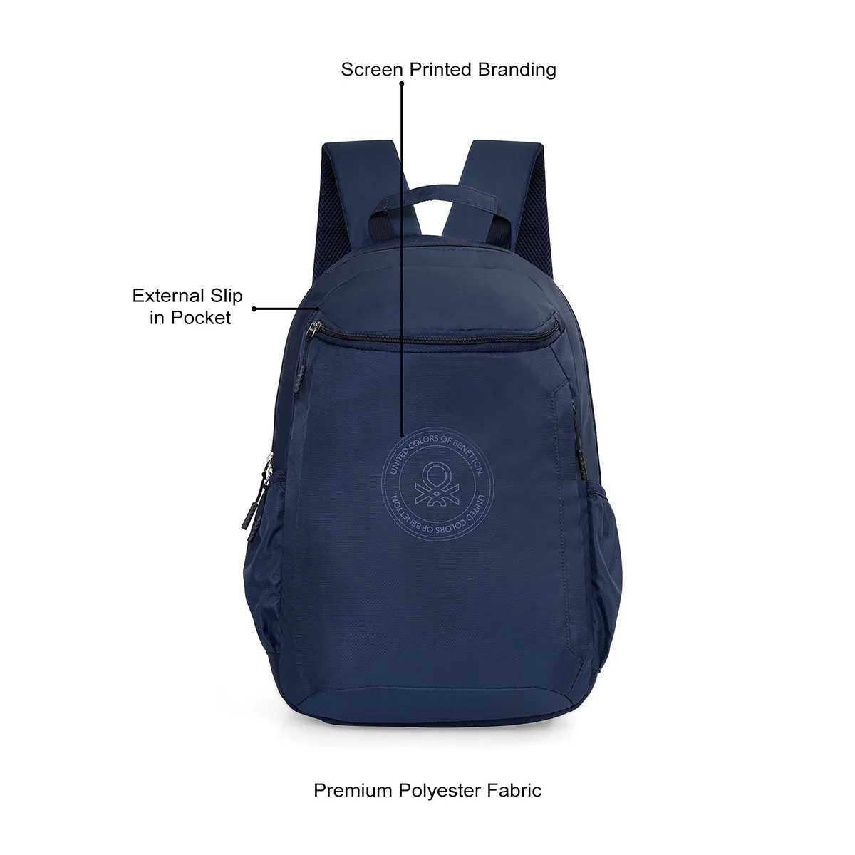 United Colors of Benetton Quirky Laptop Backpack - Image 3