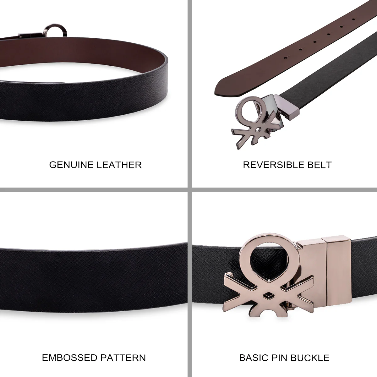 United Colors of Benetton Raleigh Men's Reversible Belt - Image 4