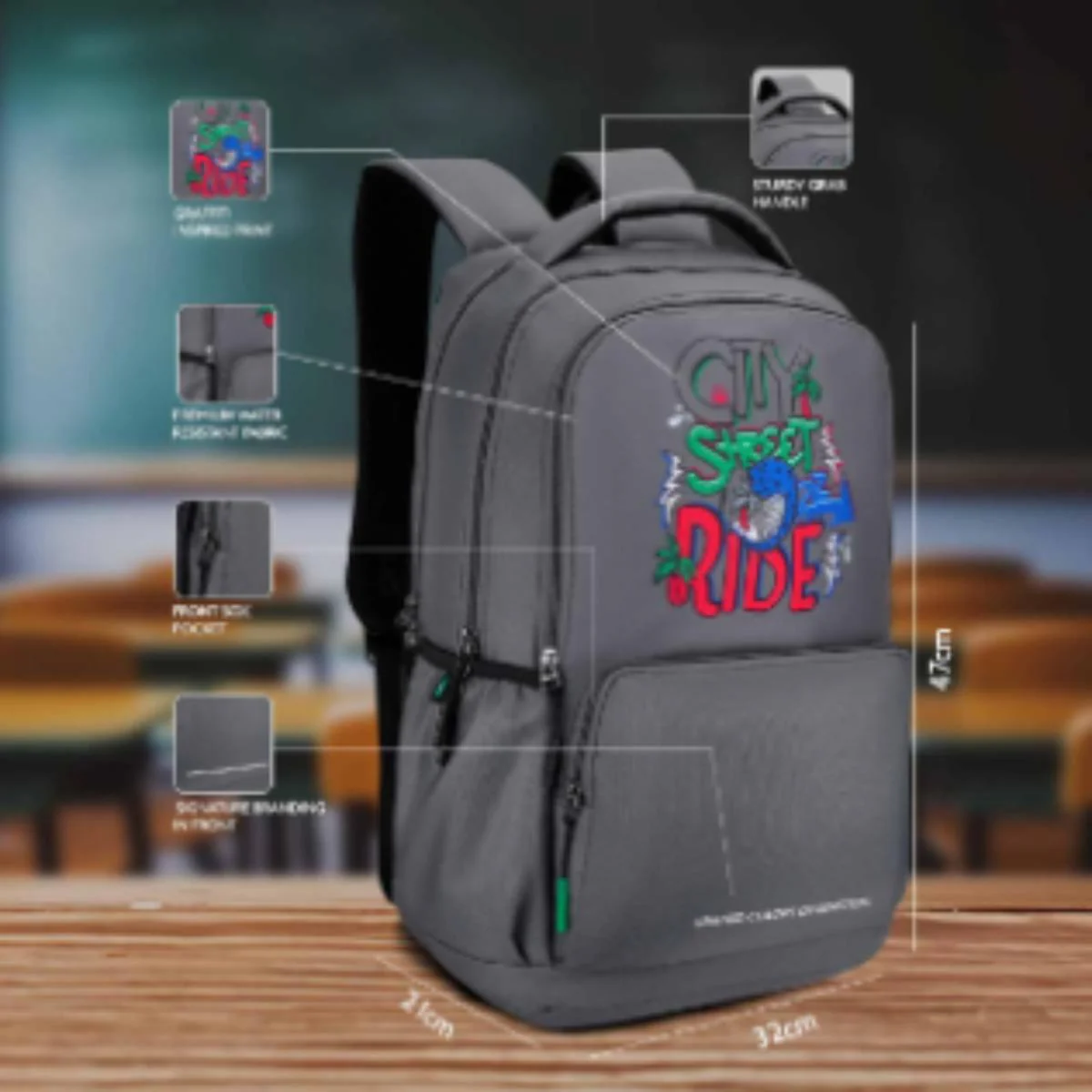 United Colors of Benetton Rider Non Laptop Backpack - Image 4