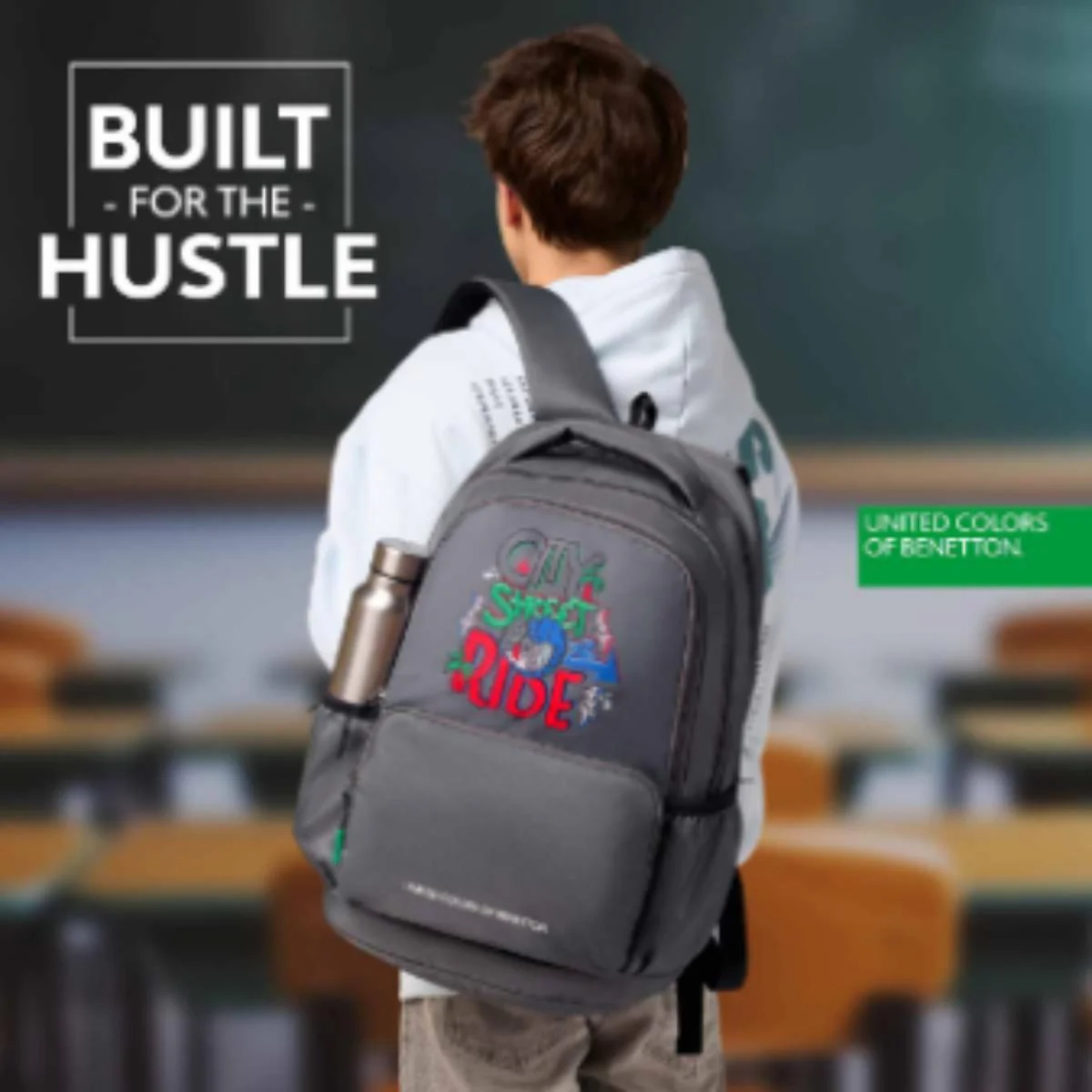 United Colors of Benetton Rider Non Laptop Backpack - Image 6