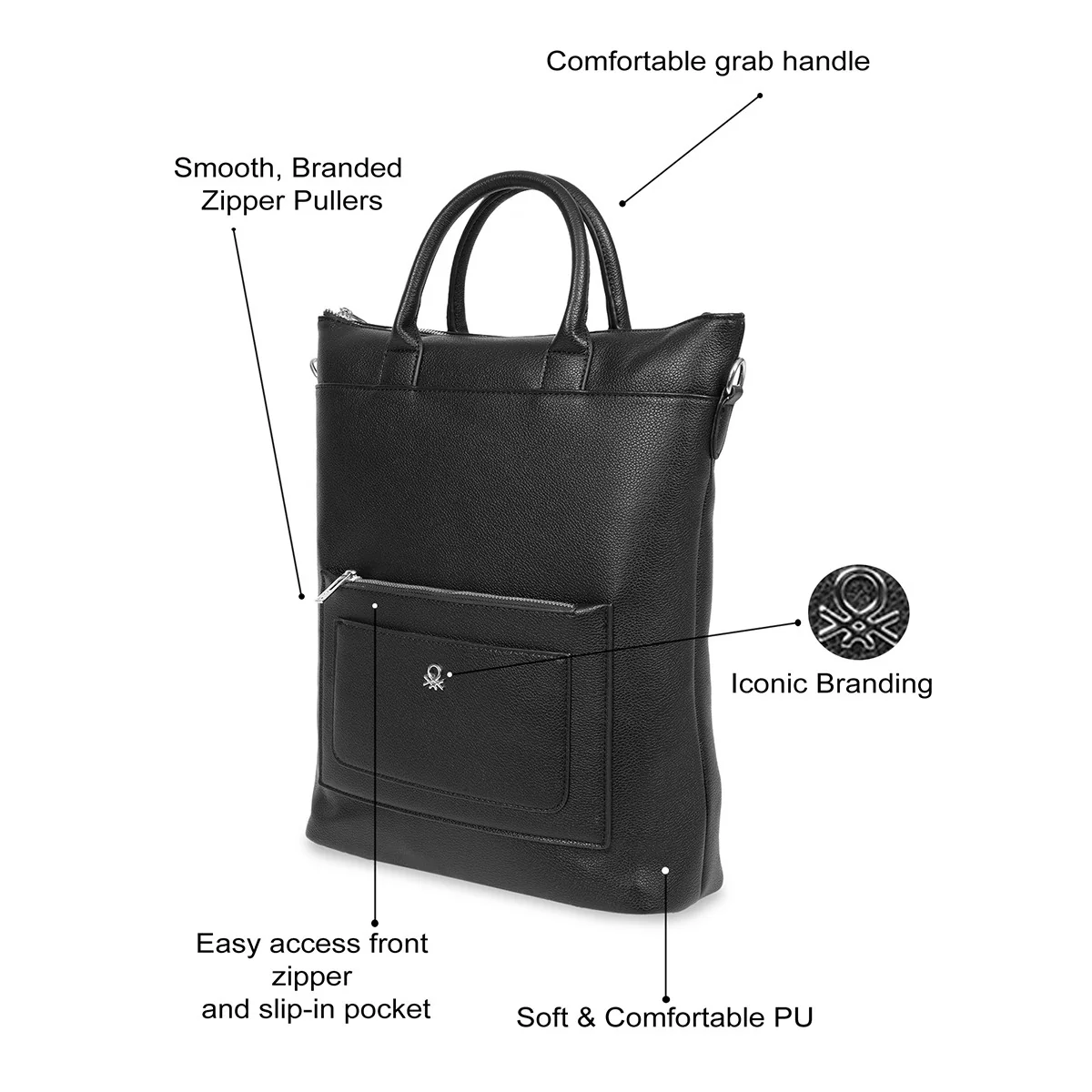 United Colors of Benetton Roberta Women's Tote Backpack - Image 3