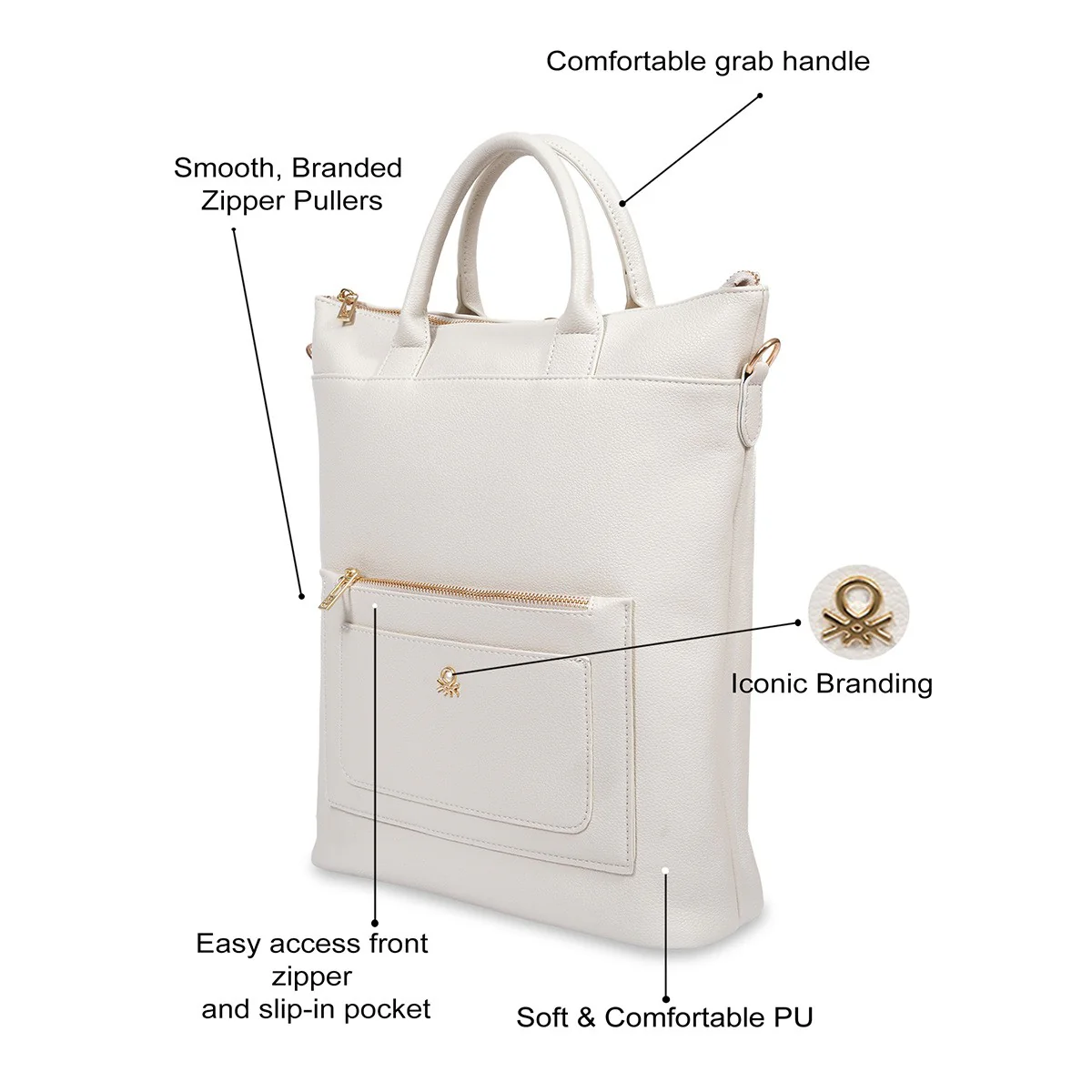 United Colors of Benetton Roberta Women's Tote Backpack - Image 3