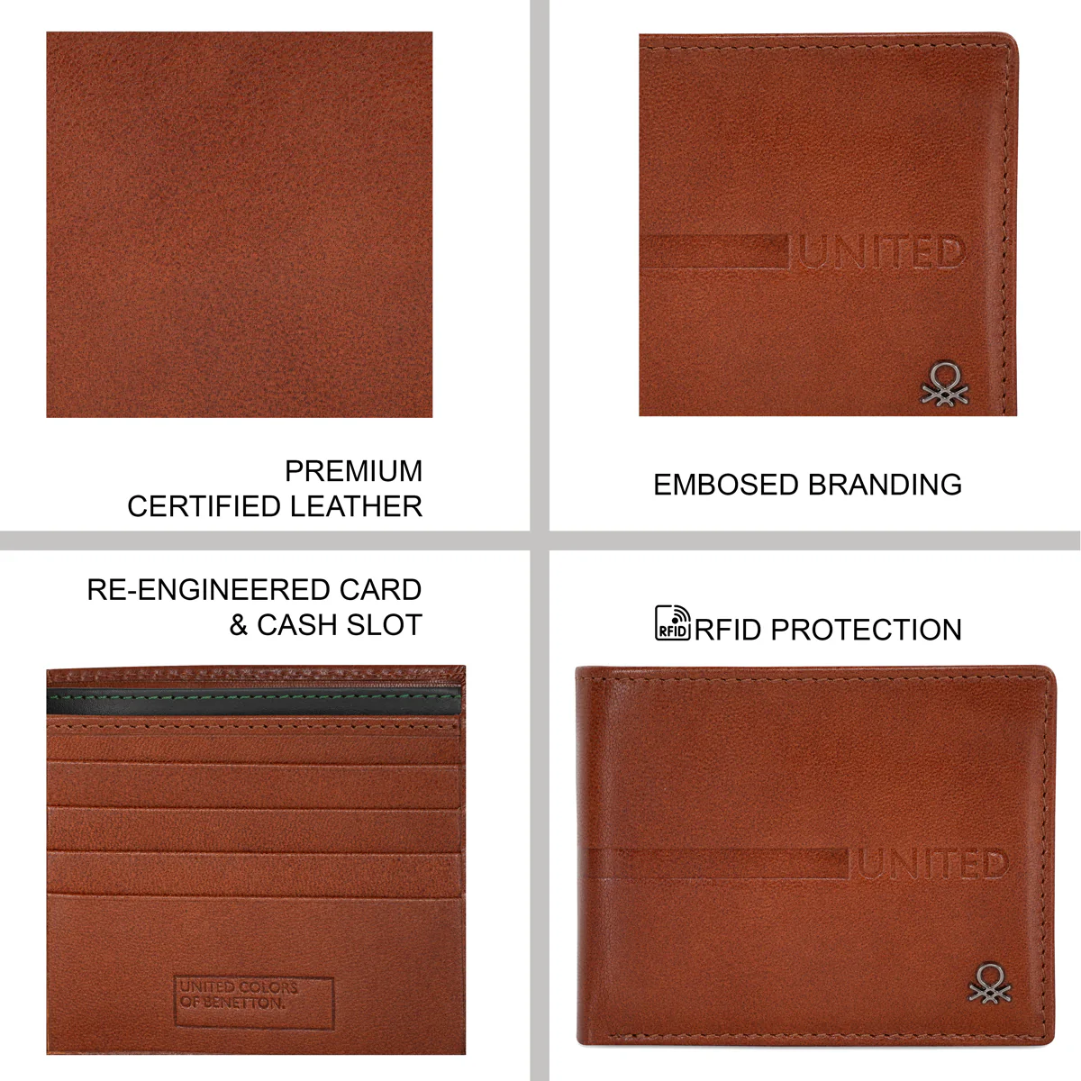 United Colors of Benetton Roscoe Men's Passcase Wallet - Image 4