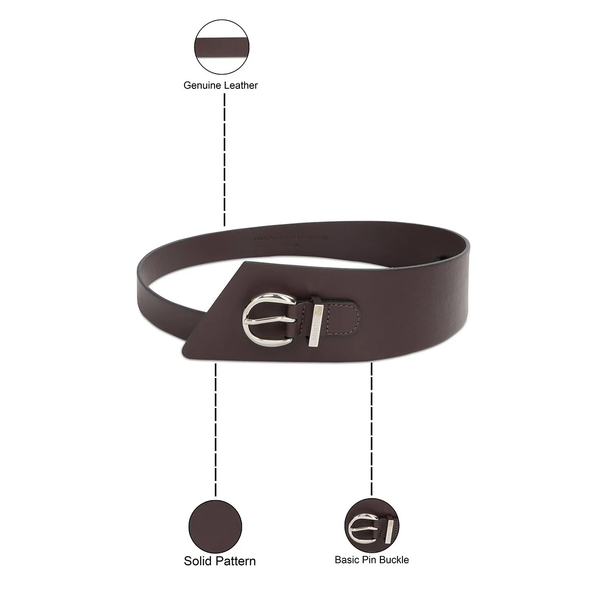 United Colors of Benetton Rui Non Reversible Women's Belt - Image 18