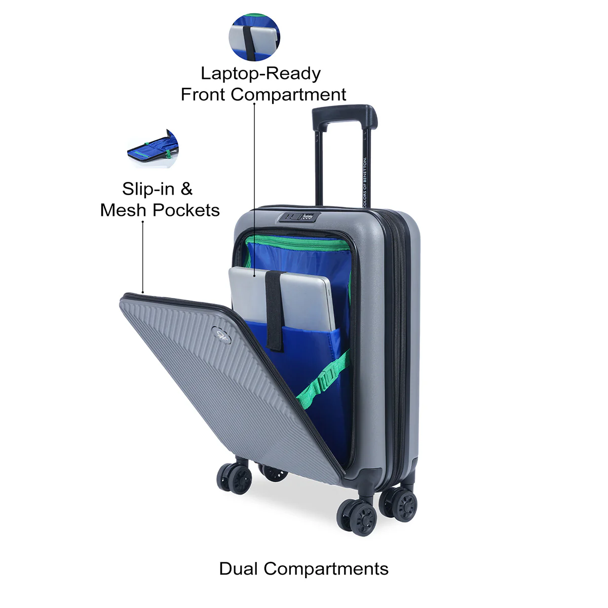 United Colors of Benetton Ryzen Pro Hard Luggage - Image 5