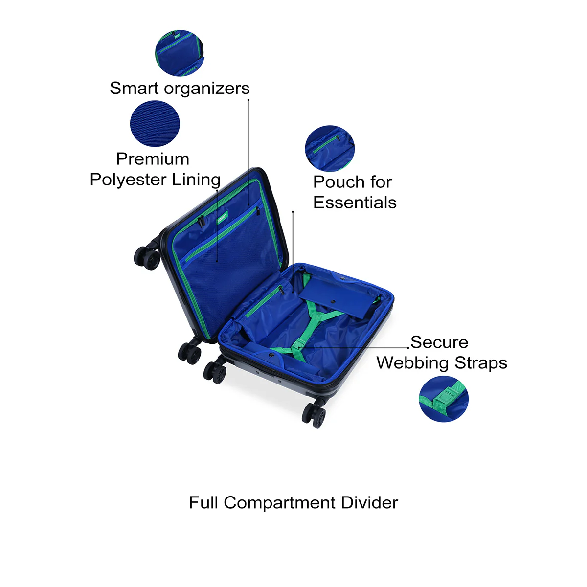 United Colors of Benetton Ryzen Pro Hard Luggage - Image 6