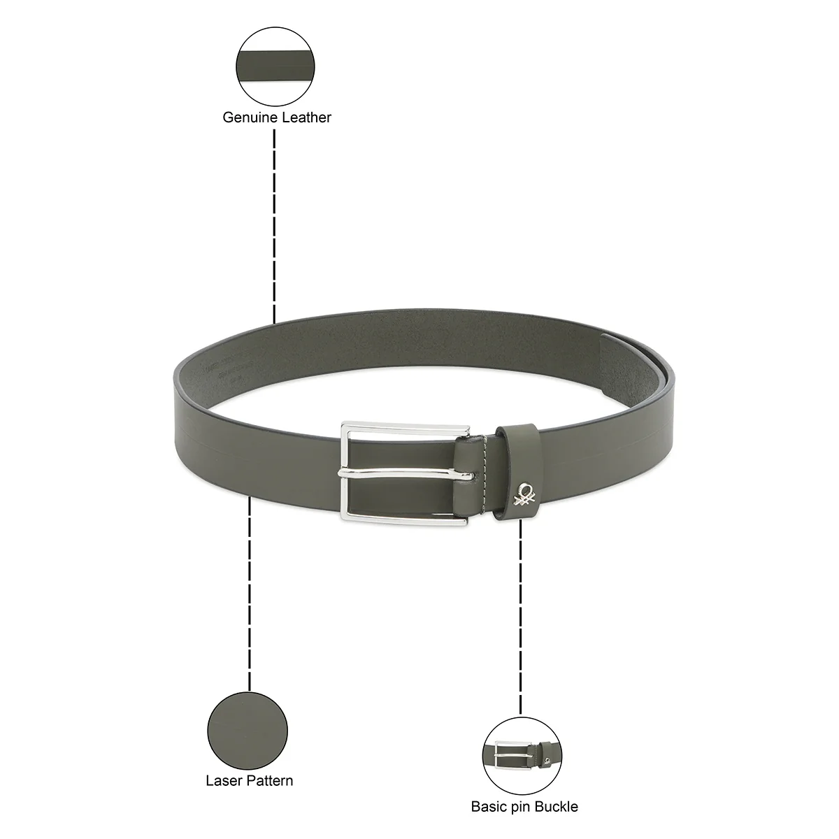 United Colors of Benetton Scanno Non Reversible Belt - Image 4
