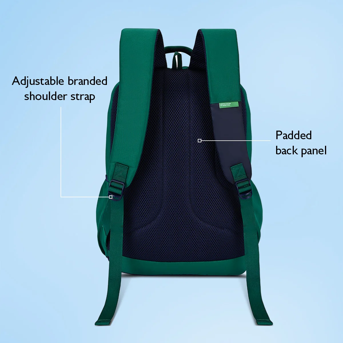 United Colors of Benetton Sonic Laptop Backpack - Image 5