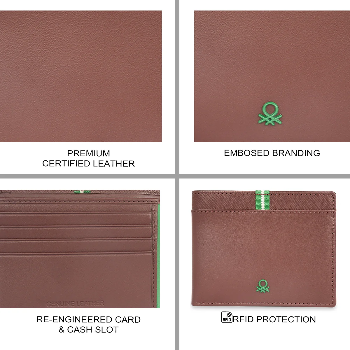 United Colors of Benetton Stainton Men's Slimfold Wallet - Image 7