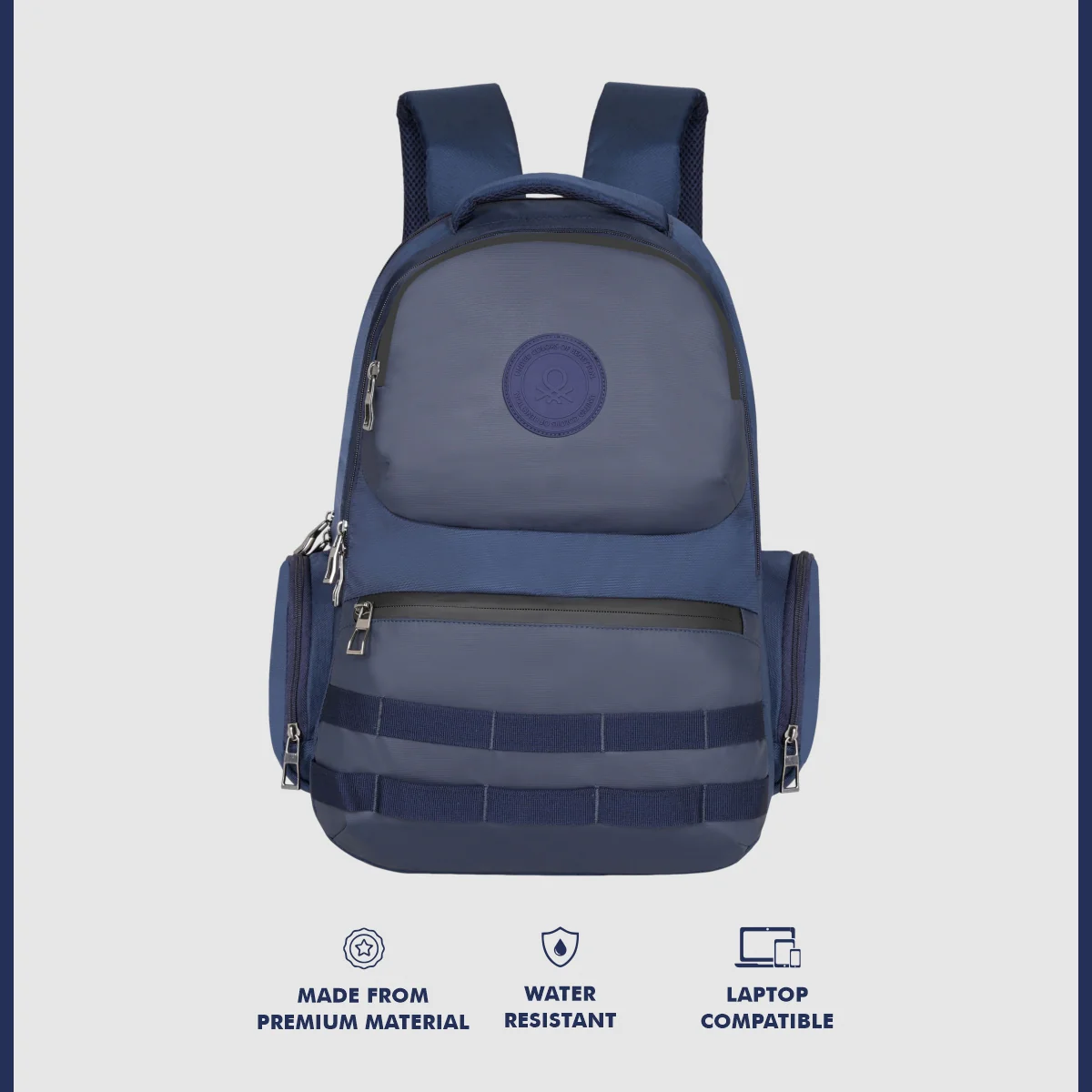 United Colors of Benetton Stealth Laptop Backpack - Image 3