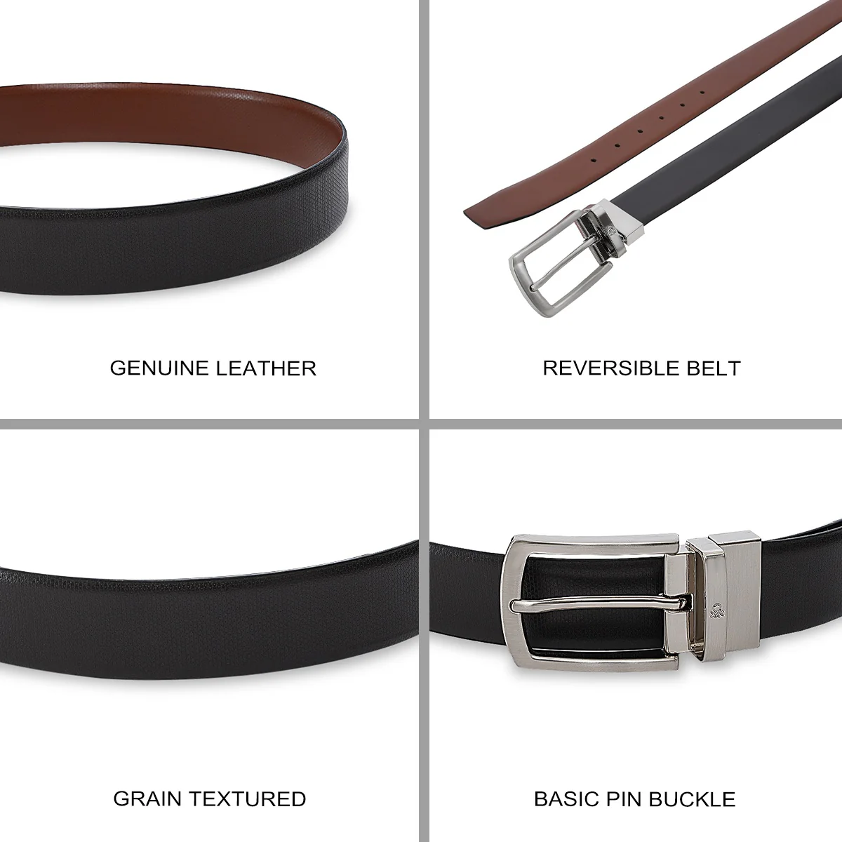 United Colors of Benetton Stem Men's Reversible Belt - Image 5