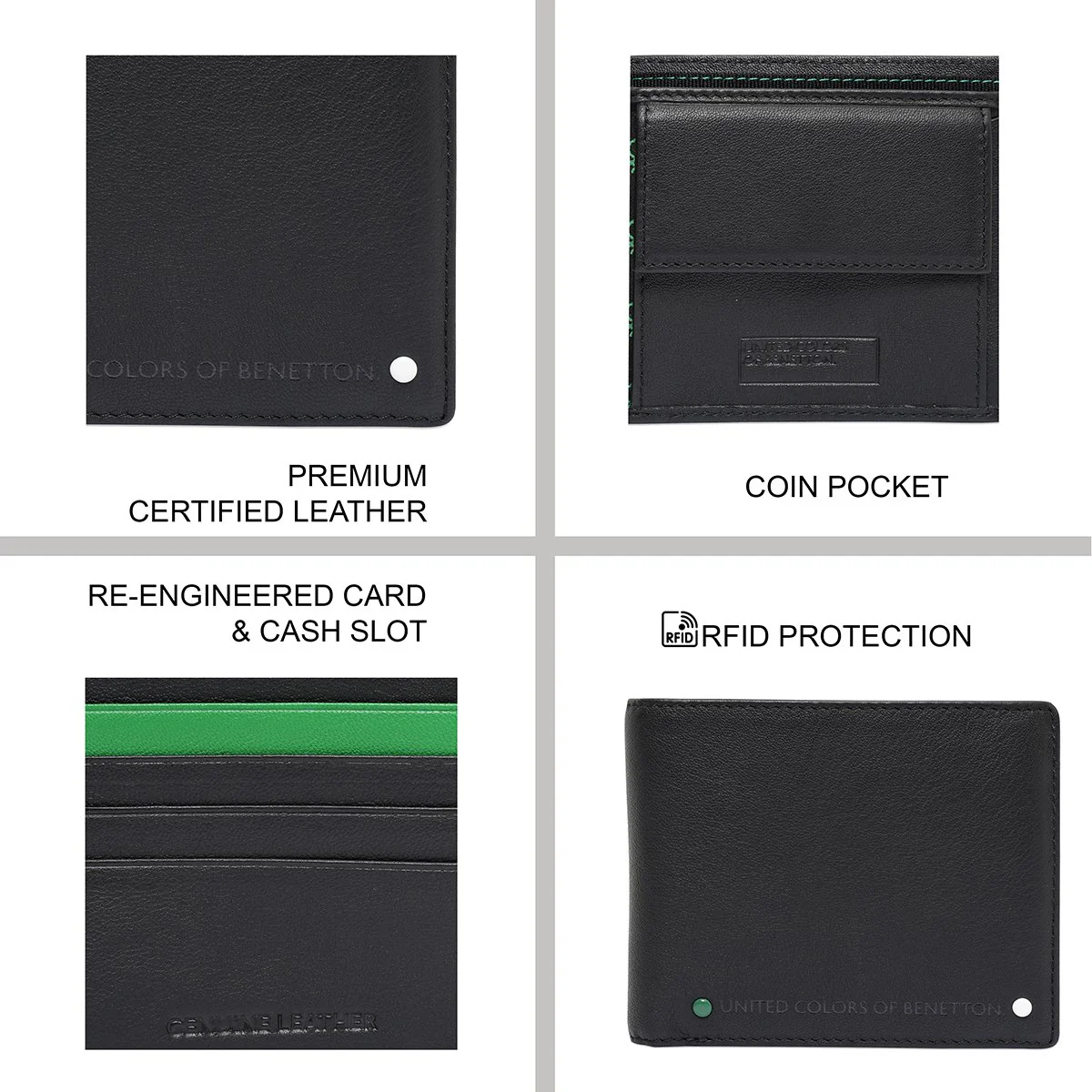 United Colors of Benetton Tereza Men's Global Coin Wallet - Image 7