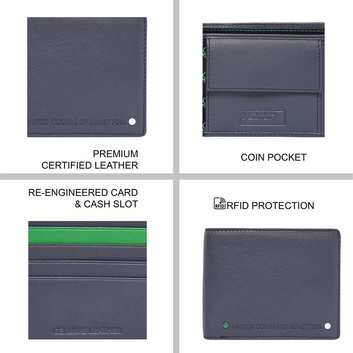 United Colors of Benetton Tereza Men's Global Coin Wallet - Image 7
