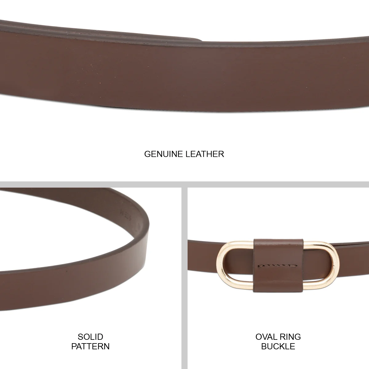 United Colors of Benetton Terra Curve Women's Non Reversible Belt - Image 7