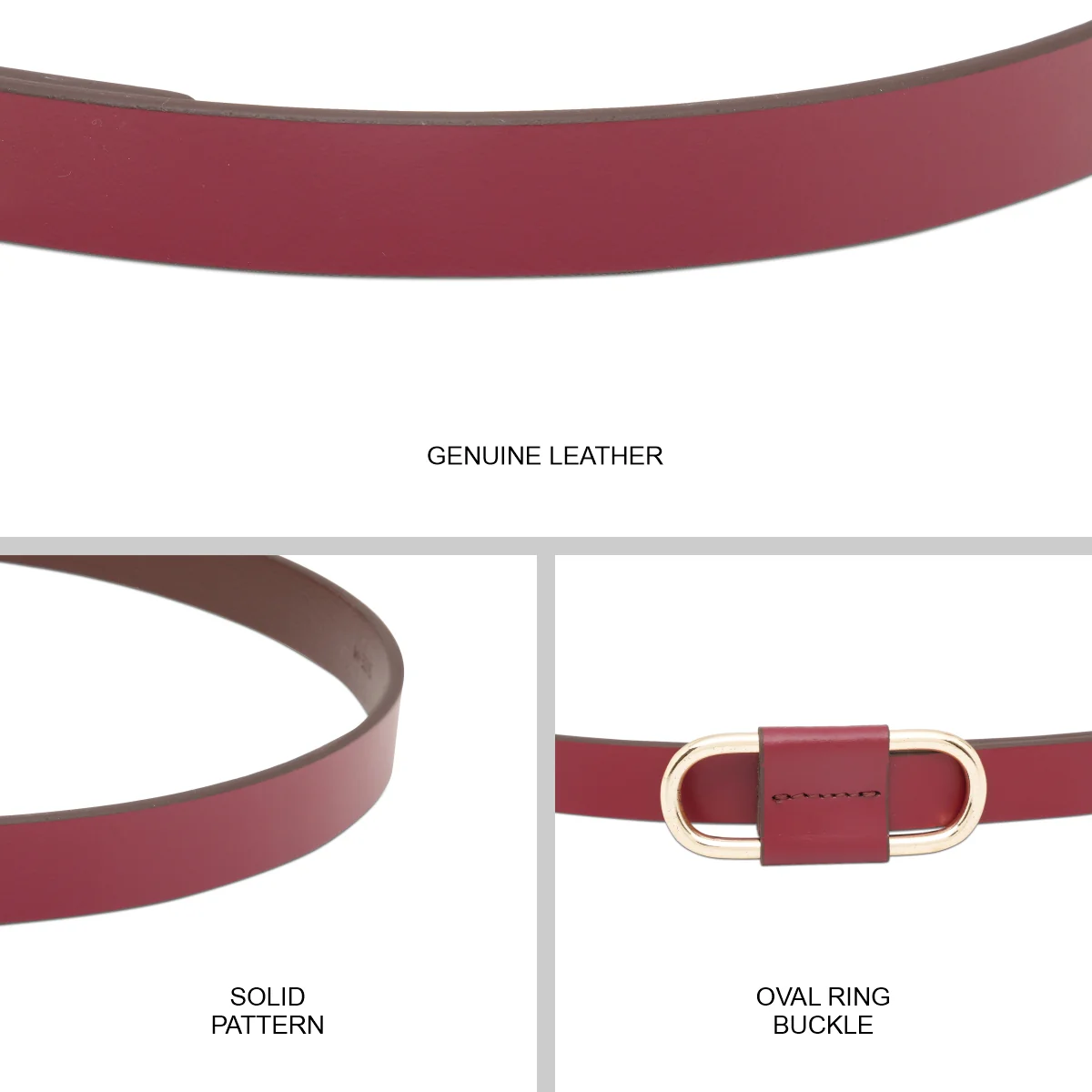 United Colors of Benetton Terra Curve Women's Non Reversible Belt - Image 7