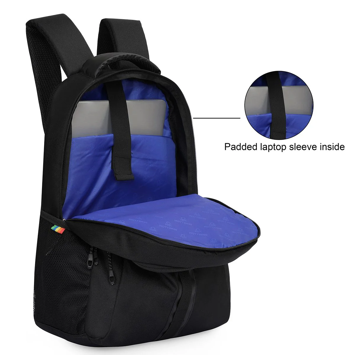United Colors of Benetton Thunderbolt Laptop Backpack - Image 7