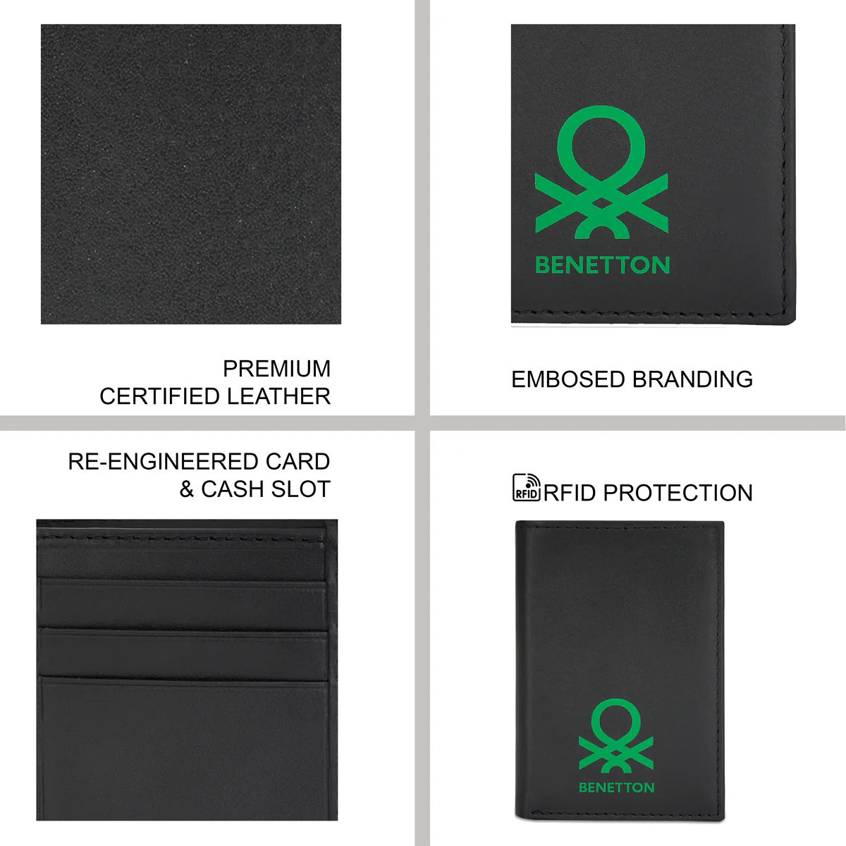 United Colors of Benetton Toledo Men's Trifold Wallet - Image 4