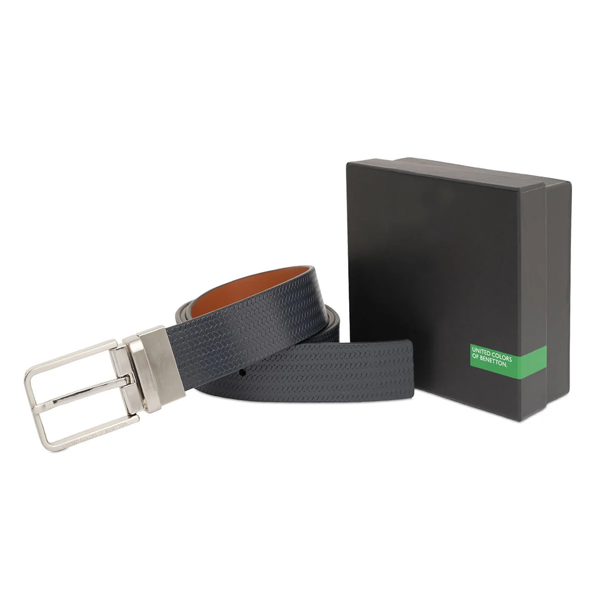 United Colors of Benetton Tomas Men's Reversible belt - Image 9