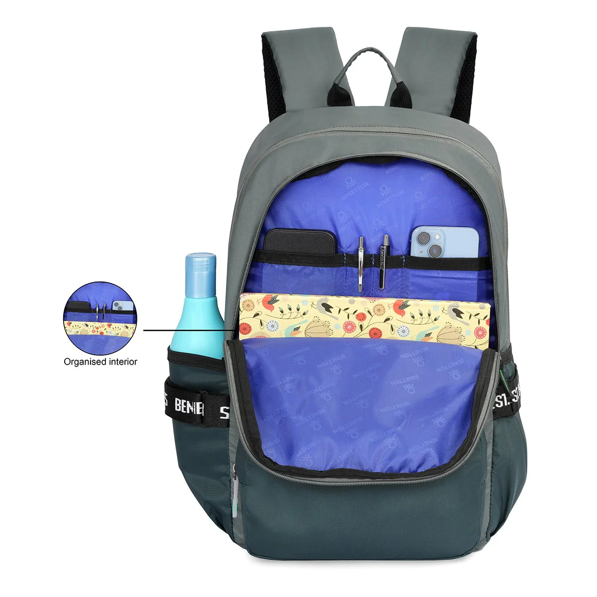 United Colors of Benetton Torque Laptop Backpack - Image 5