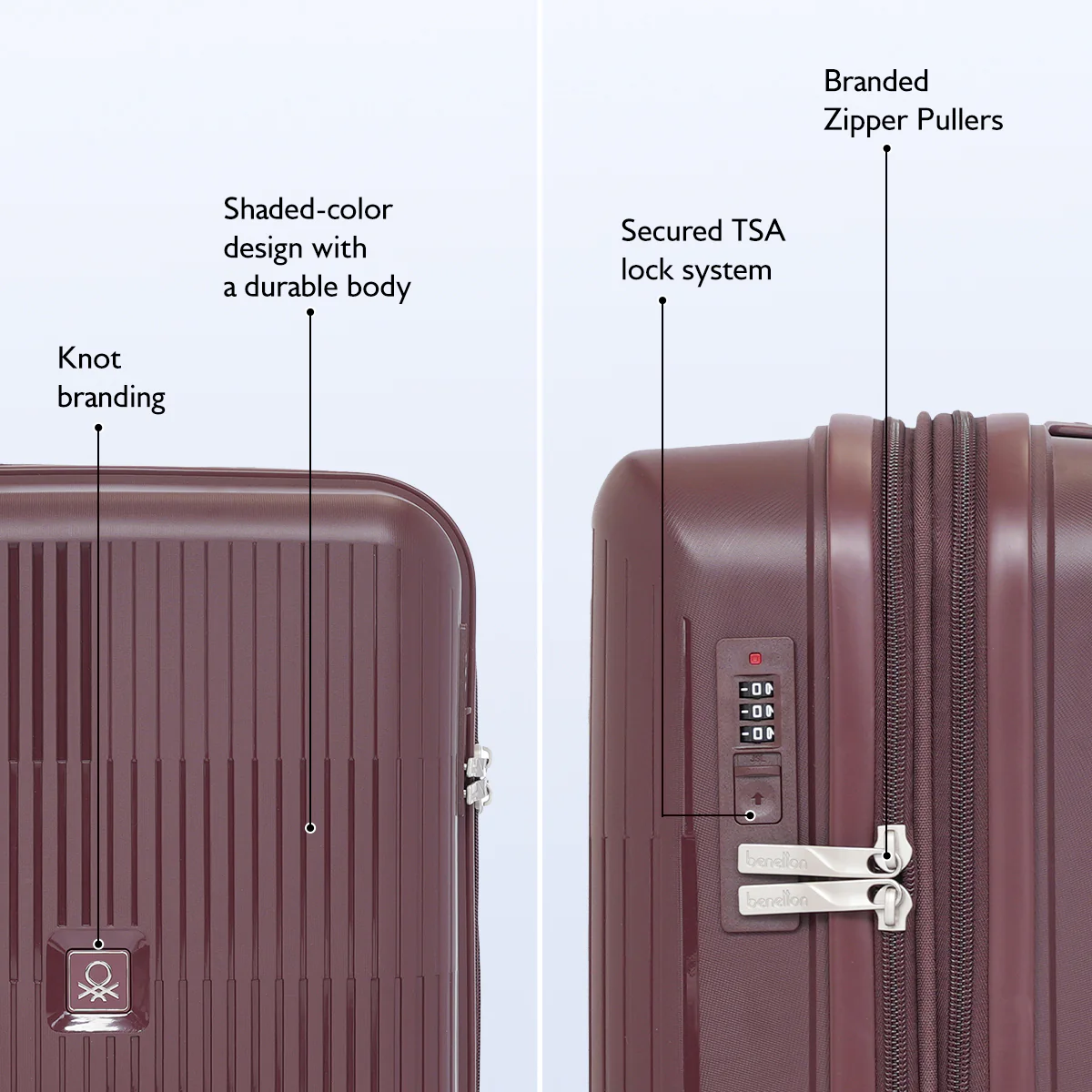 United Colors of Benetton Trex Hard Luggage - Image 3