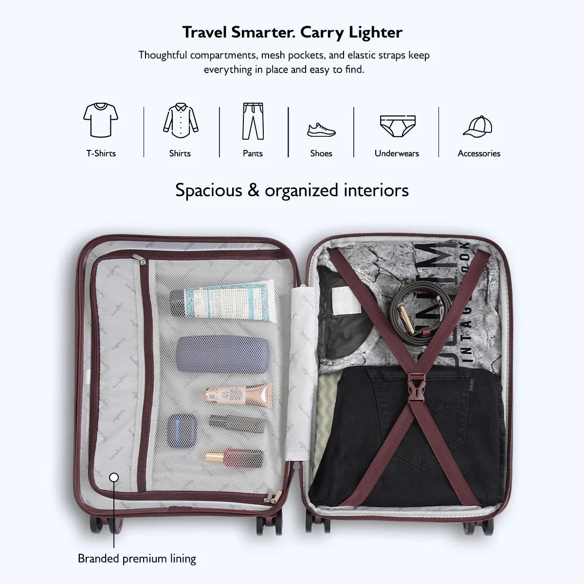 United Colors of Benetton Trex Hard Luggage - Image 5