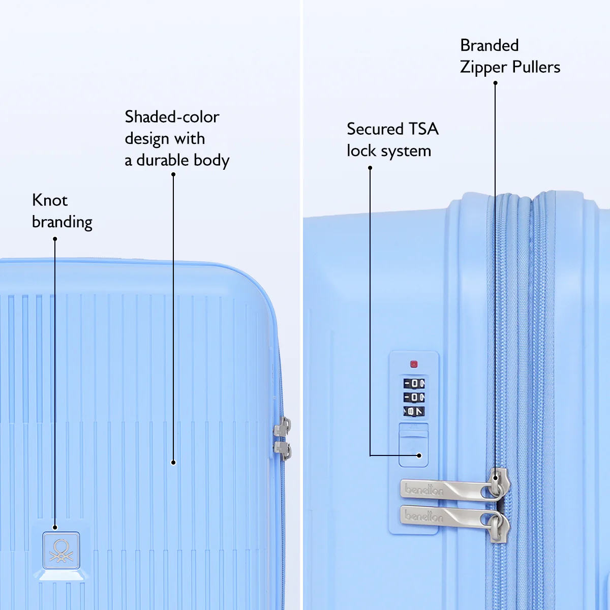 United Colors of Benetton Trex Hard Luggage - Image 3