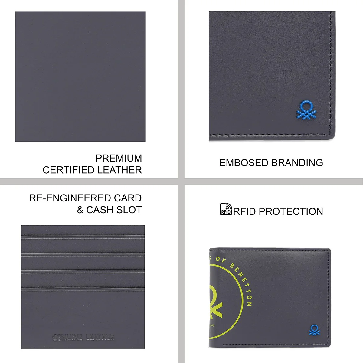 United Colors of Benetton Tuxis Men's Global Coin Wallet - Image 8