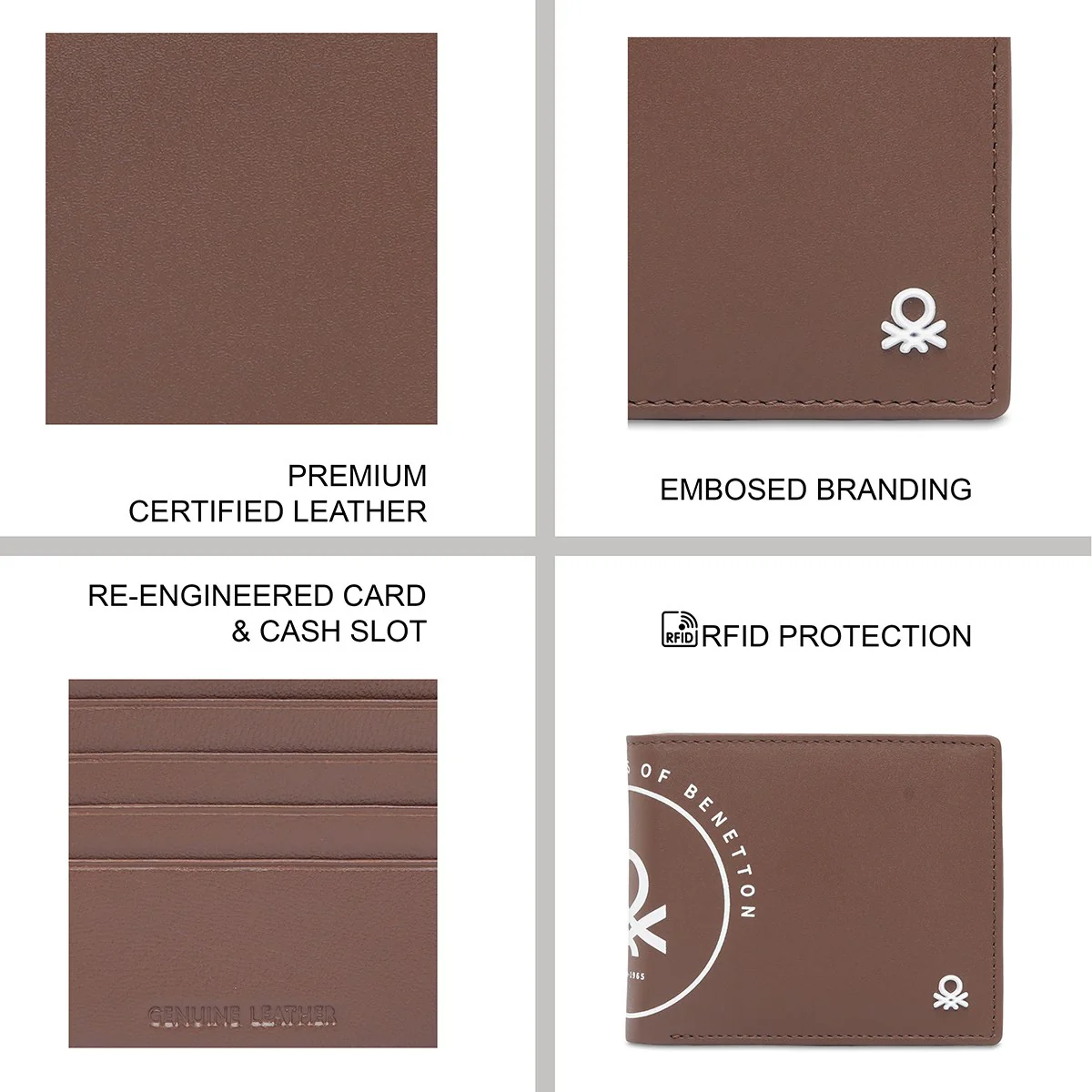 United Colors of Benetton Tuxis Men's Multicard Coin Wallet - Image 10