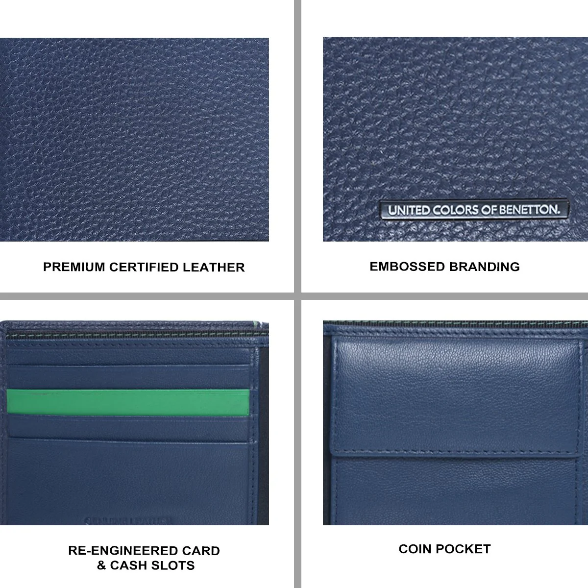 United Colors of Benetton Tyrone Men's Global Coin Wallet - Image 7