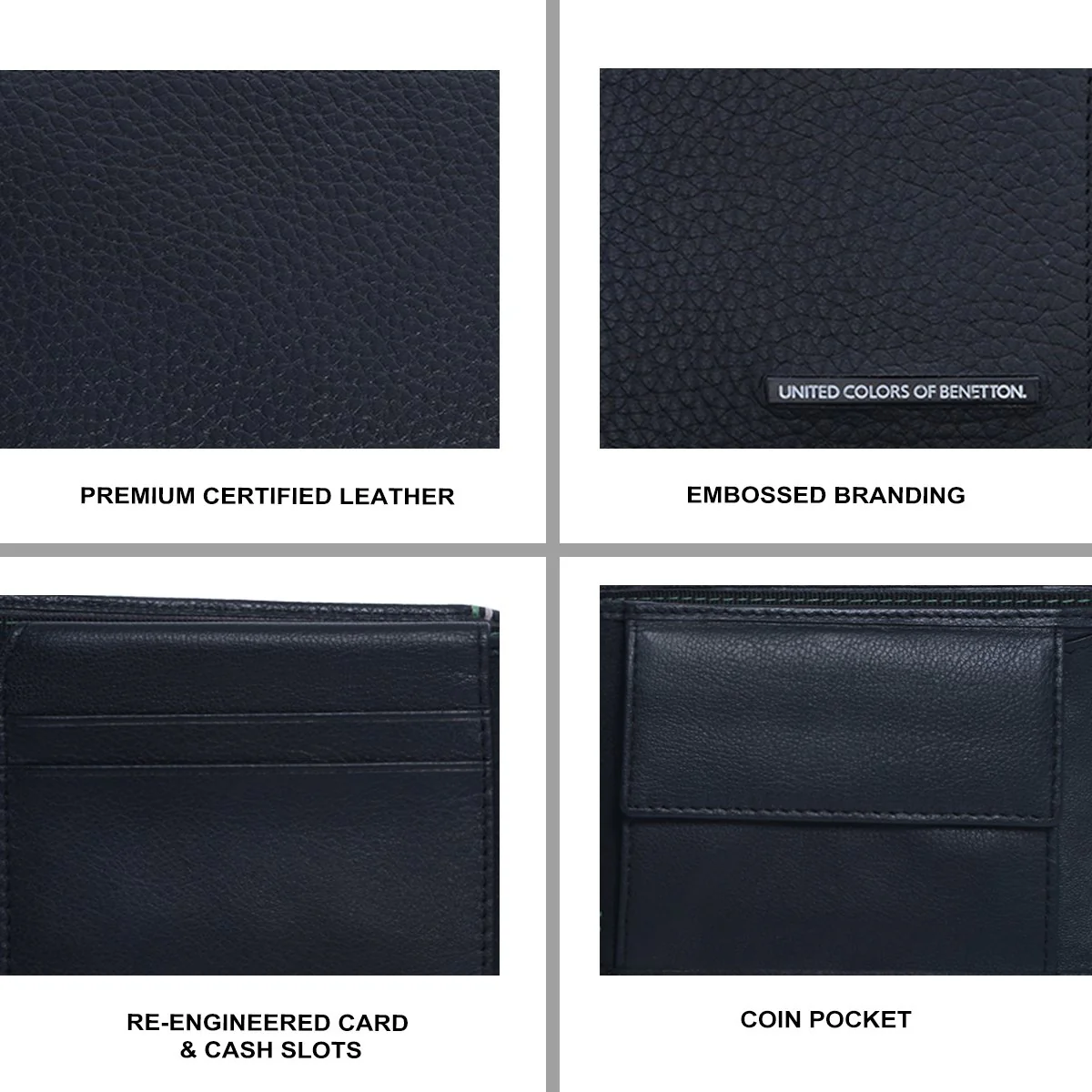 United Colors of Benetton Tyrone Men's Multicard Coin Wallet - Image 7
