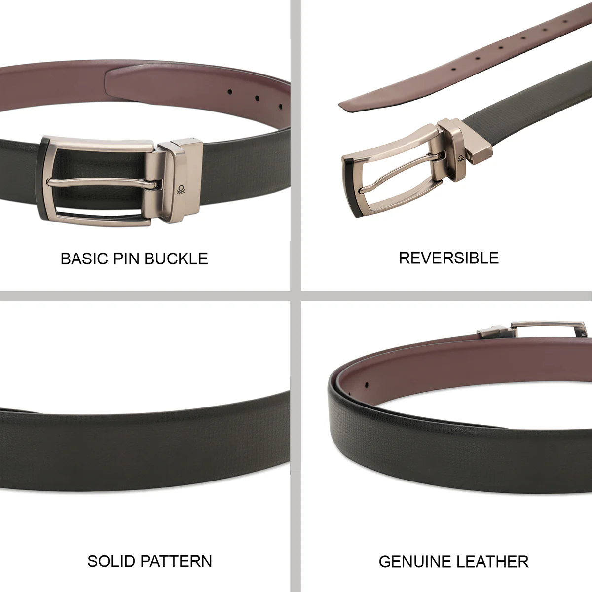 United Colors of Benetton Valtrix Men's Reversible Belt - Image 9