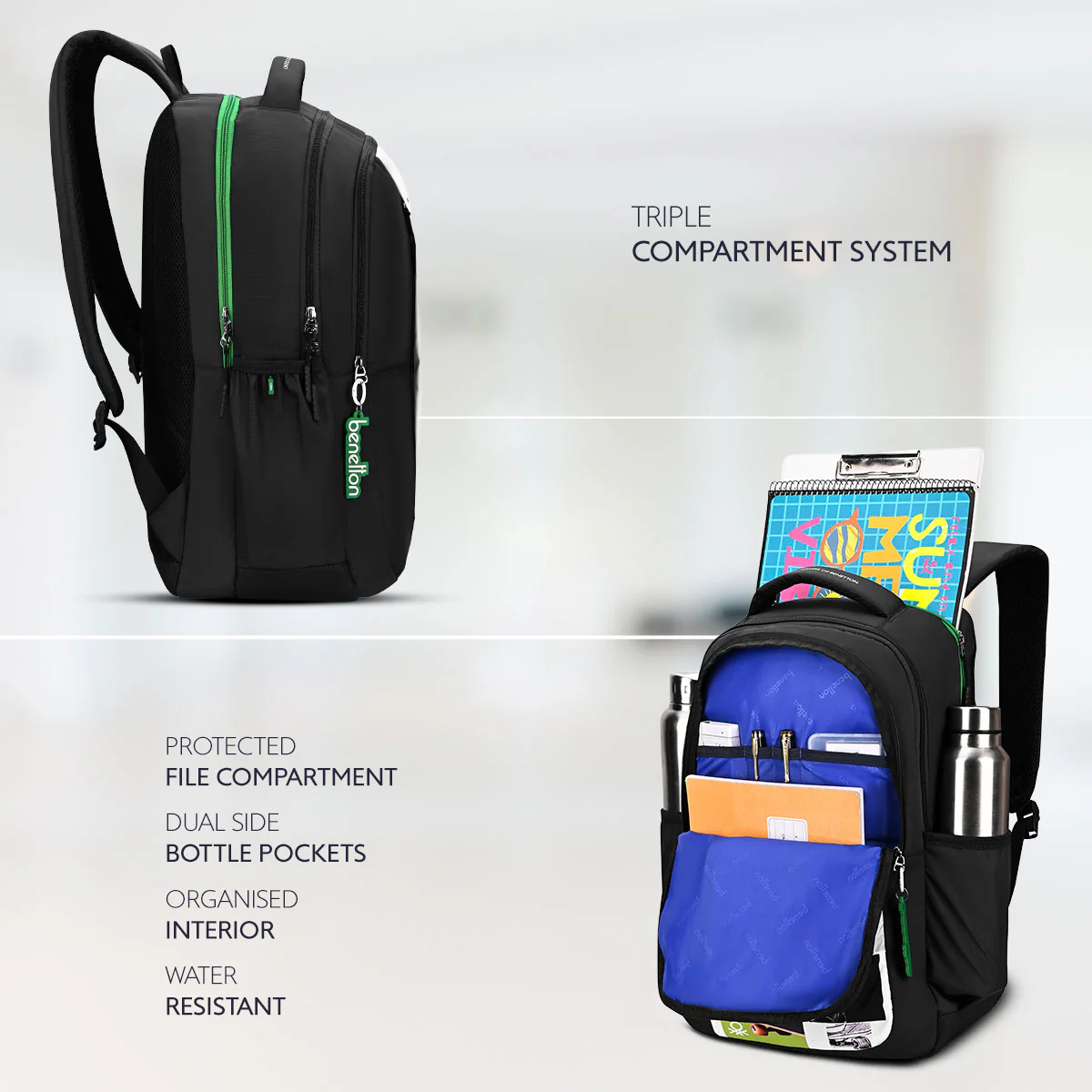 United Colors of Benetton Veltro Non Laptop Backpack - Image 3