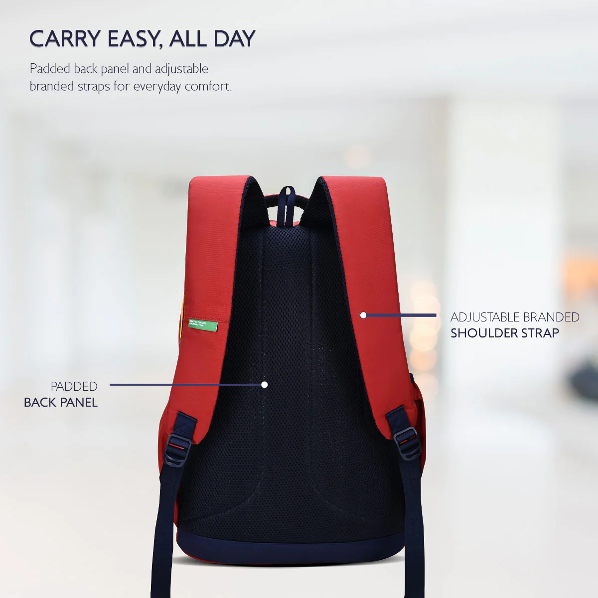 United Colors of Benetton Veltro Non Laptop Backpack - Image 5