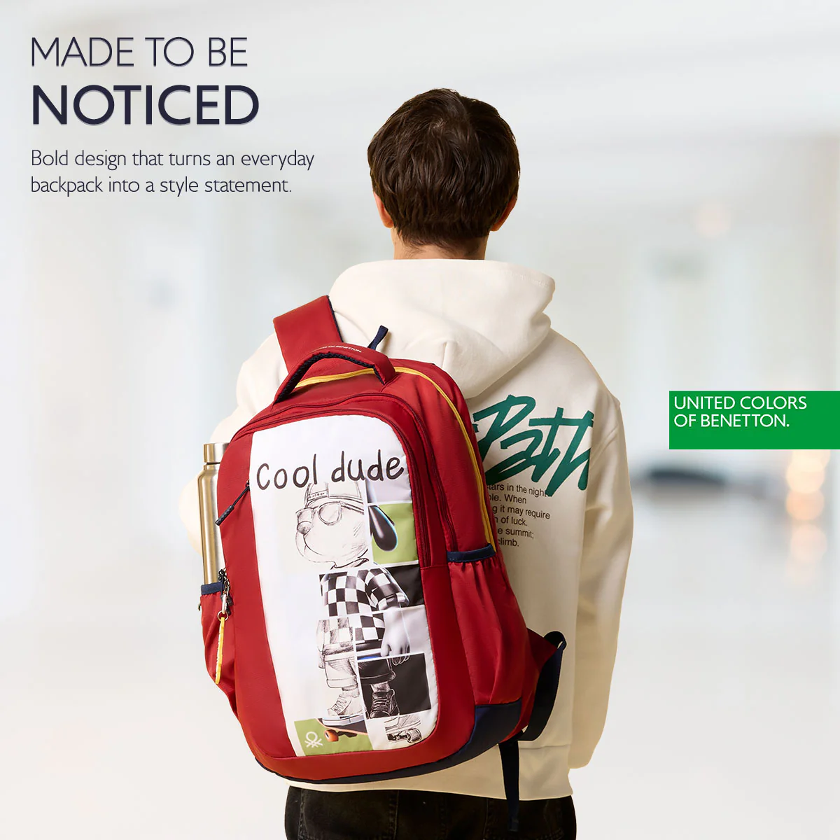 United Colors of Benetton Veltro Non Laptop Backpack - Image 7