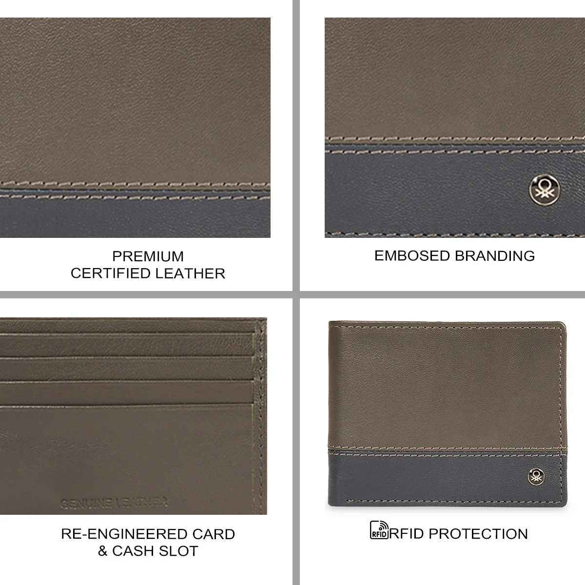 United Colors of Benetton Venrey Men's Slimfold Wallet - Image 7