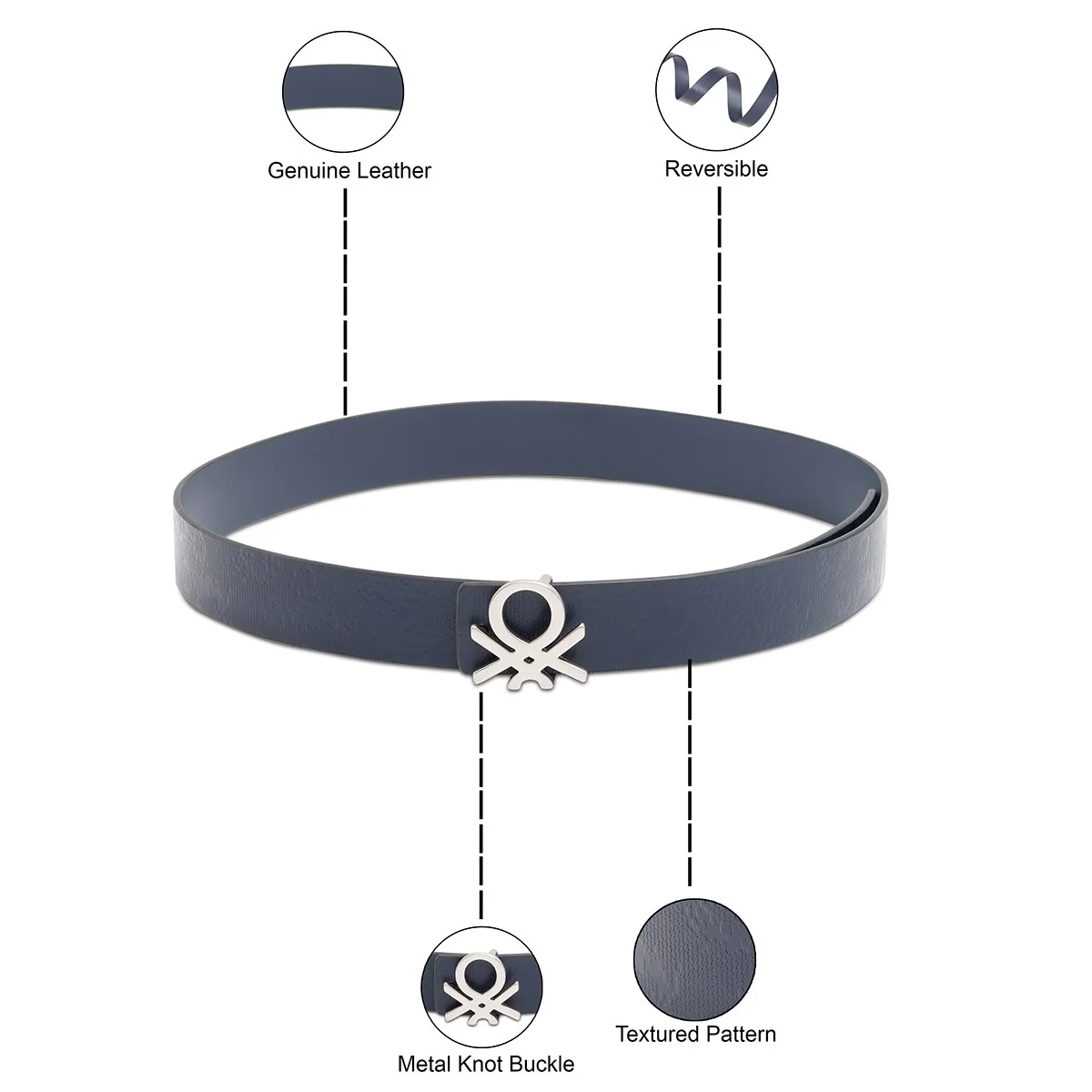 United Colors of Benetton Vicens Men's Reversible Belt - Image 4