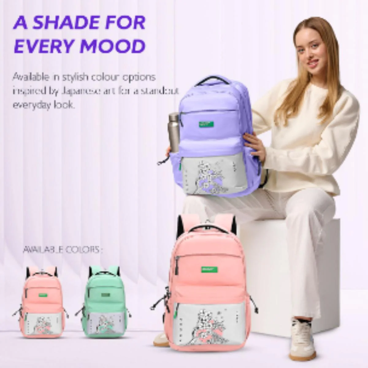 United Colors of Benetton Vigor Non Laptop Backpack - Image 7