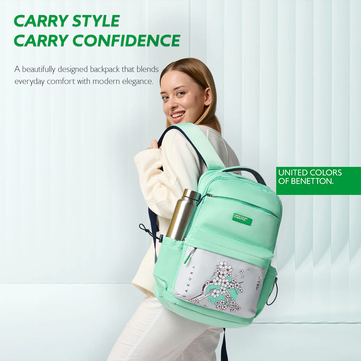 United Colors of Benetton Vigor Non Laptop Backpack - Image 7