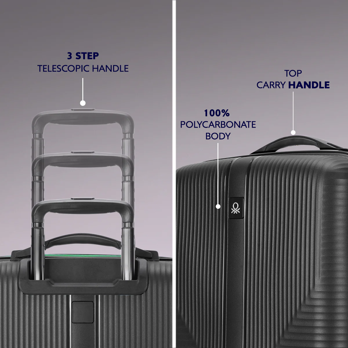 United Colors of Benetton Vista Hard Luggage - Image 4
