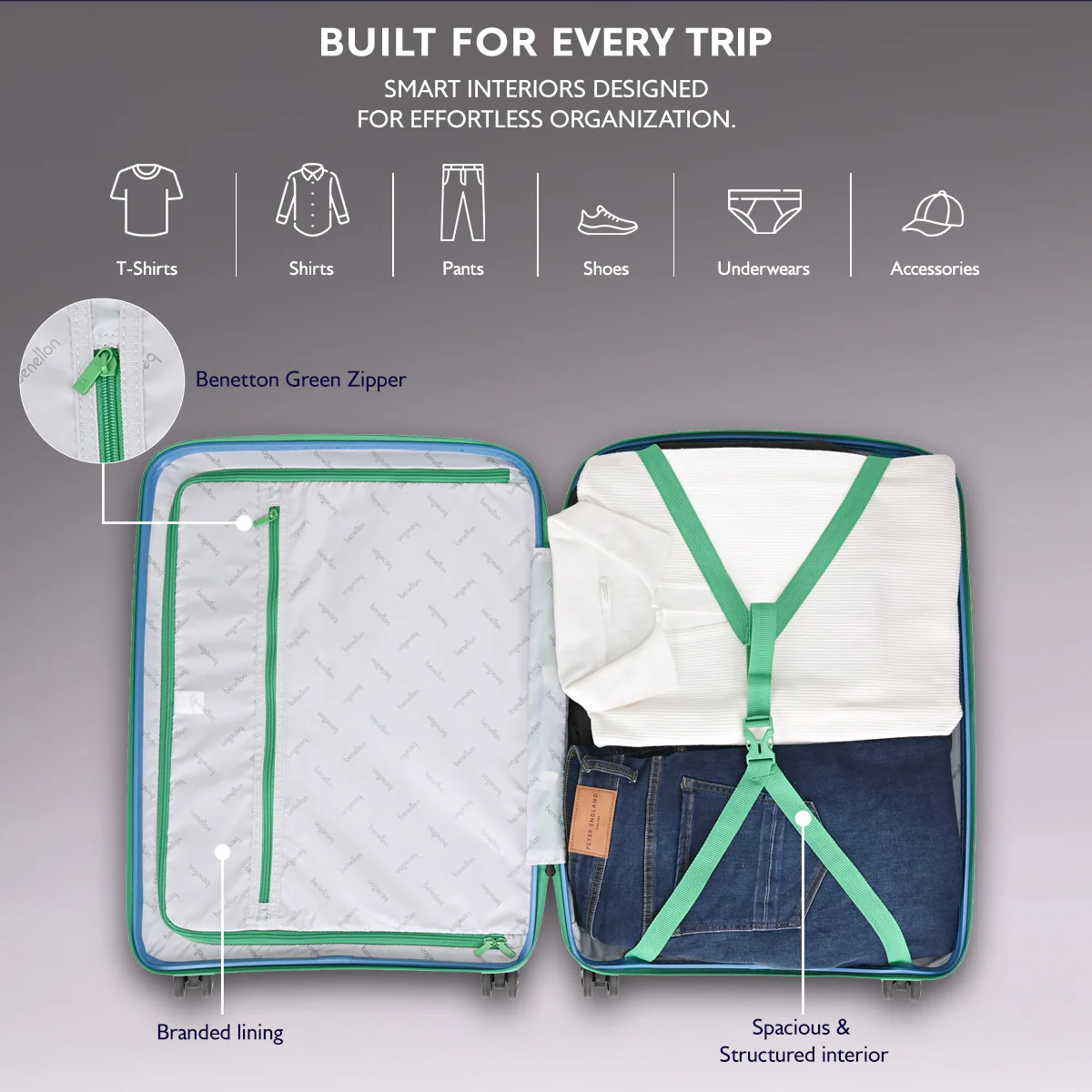 United Colors of Benetton Vista Hard Luggage - Image 4