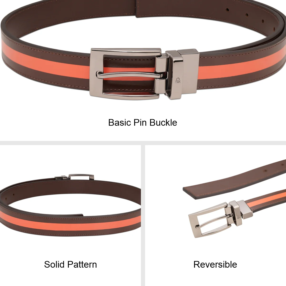 United Colors of Benetton Weldon Men's Reversible Belt - Image 7