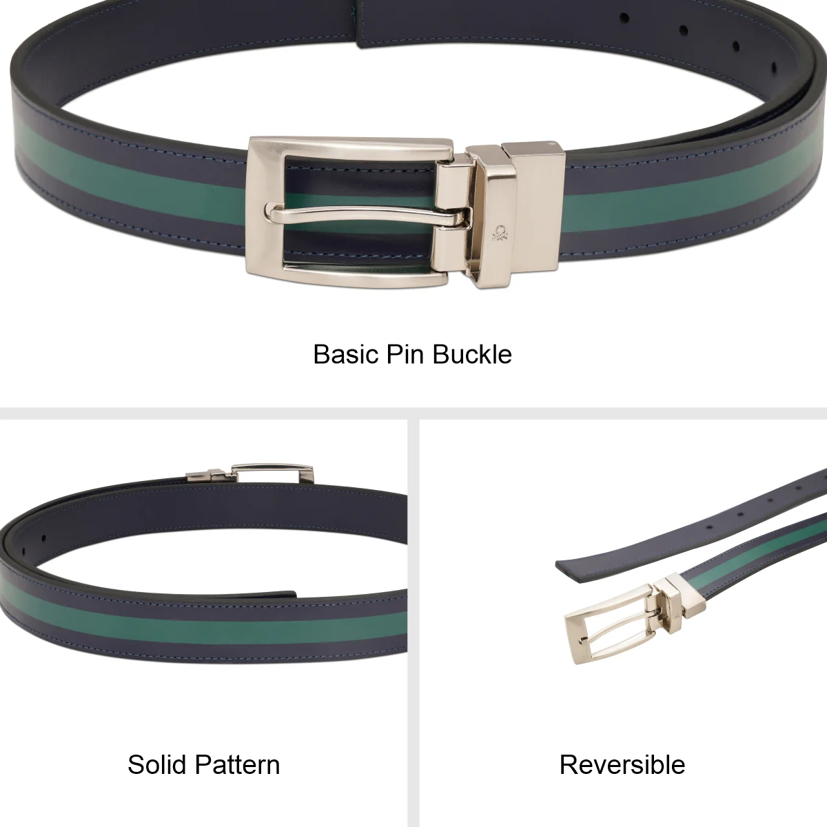United Colors of Benetton Weldon Men's Reversible Belt - Image 7