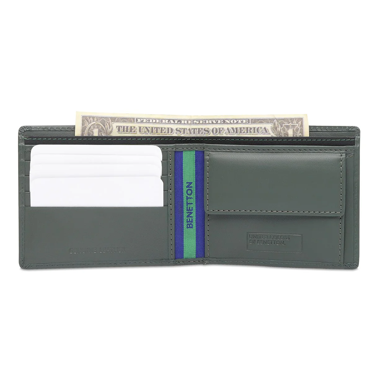 United Colors of Benetton Wetherell Men's Global Coin Wallet - Image 6