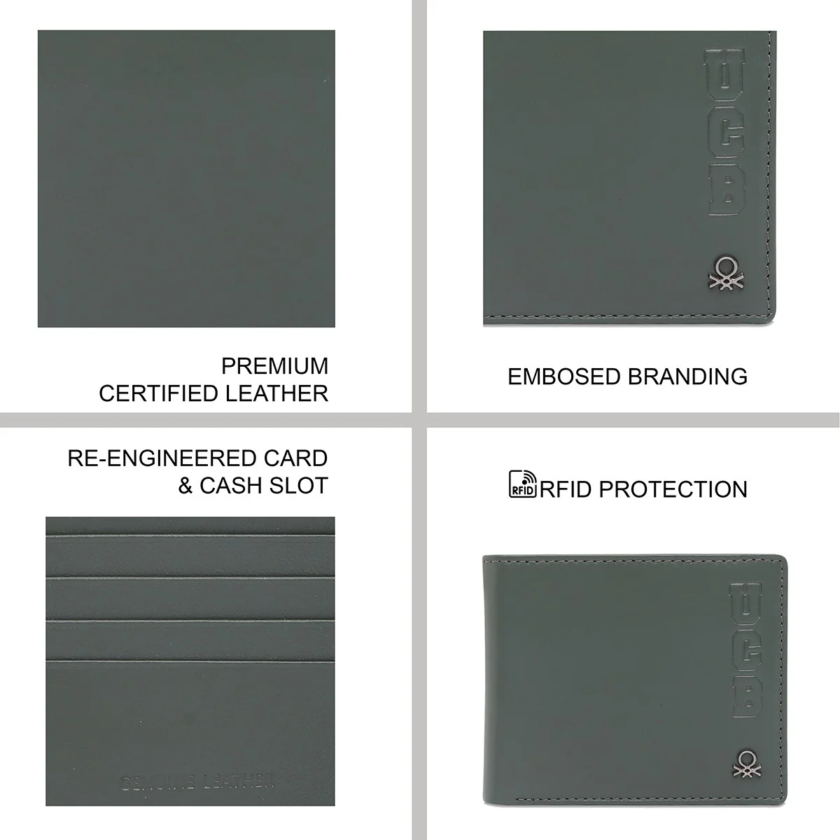 United Colors of Benetton Wetherell Men's Global Coin Wallet - Image 8