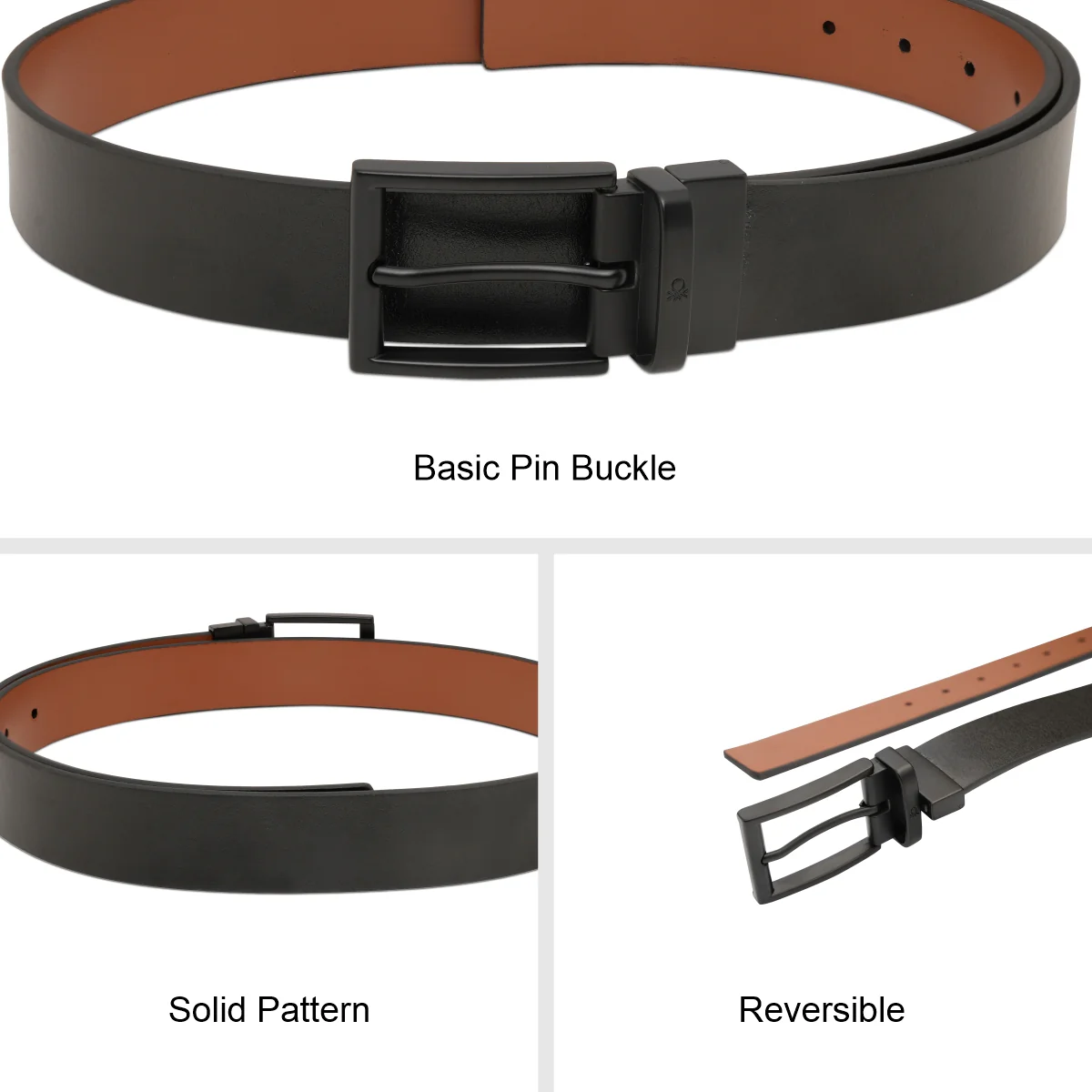 United Colors of Benetton Woodfin Men's Reversible Belt - Image 7