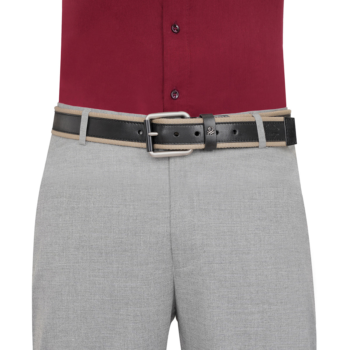 United Colors of Benetton Zynara Men's Non Reversible Belt - Image 5